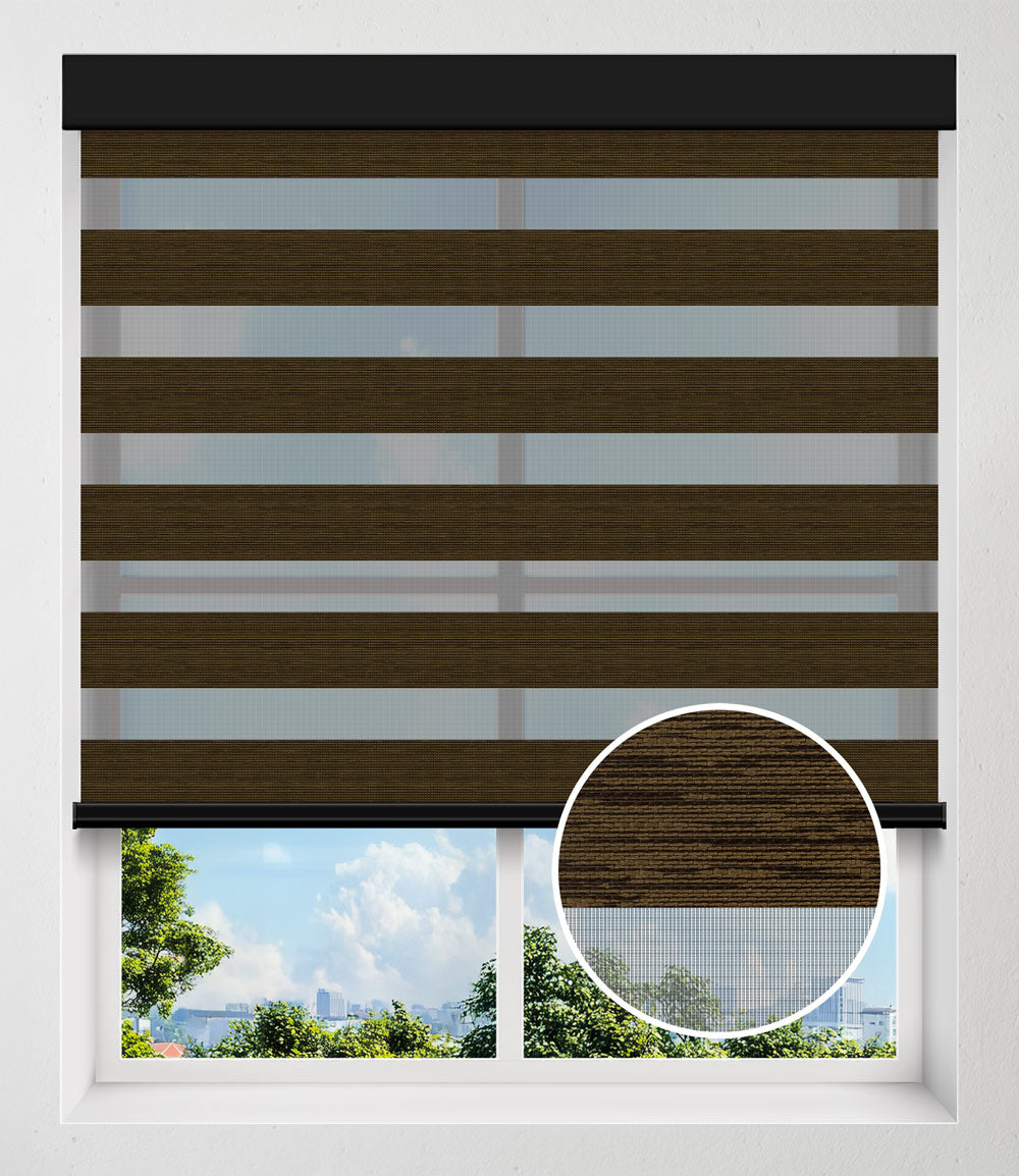 NOCTIS BLACK SHEER DARKENING - BROWN-BLACK