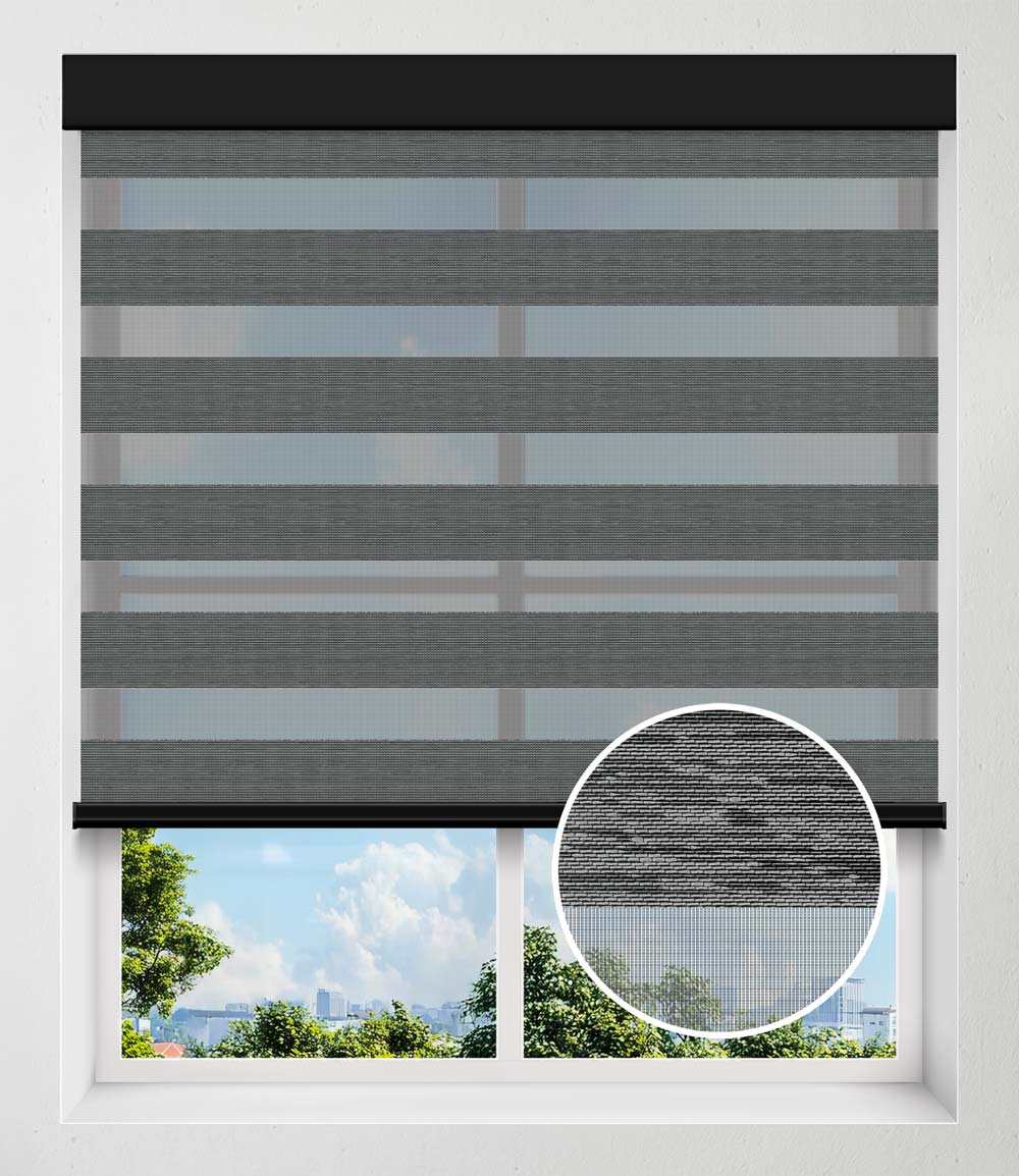 NOCTIS BLACK SHEER DARKENING - GREY-BLACK
