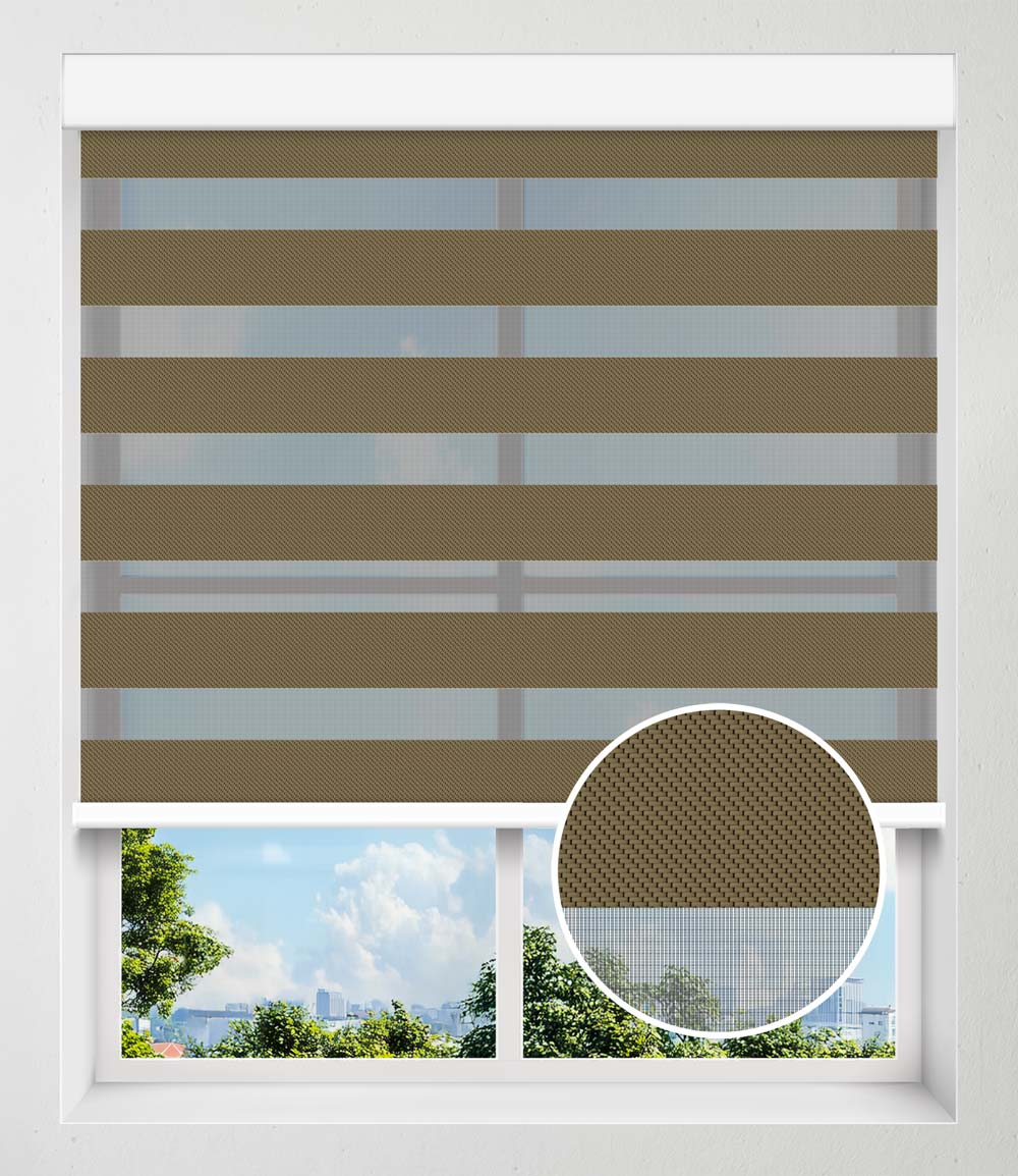 LUMEN BLACK SHEER DARKENING - BROWN