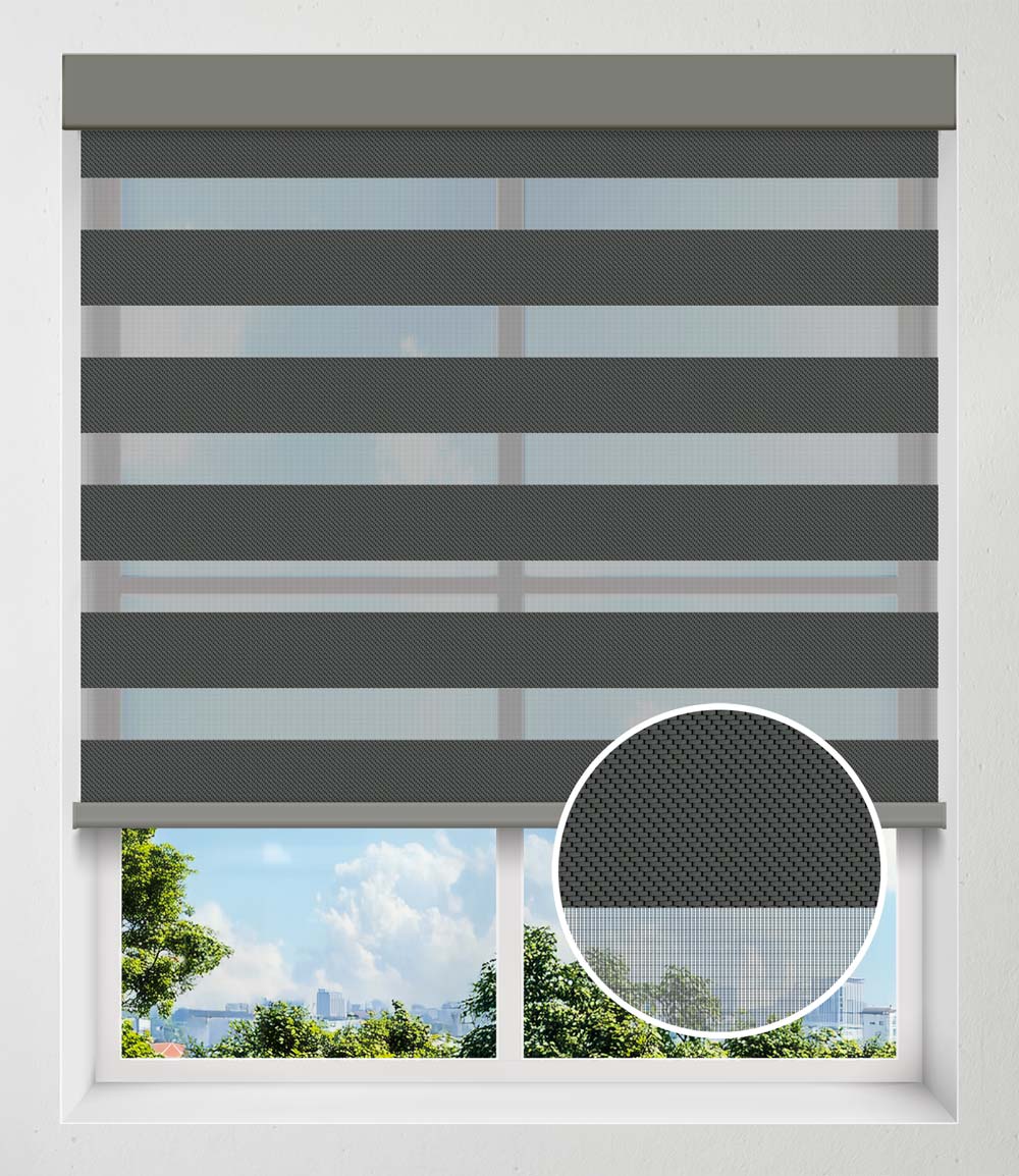 LUMEN BLACK SHEER DARKENING - CHARCOAL