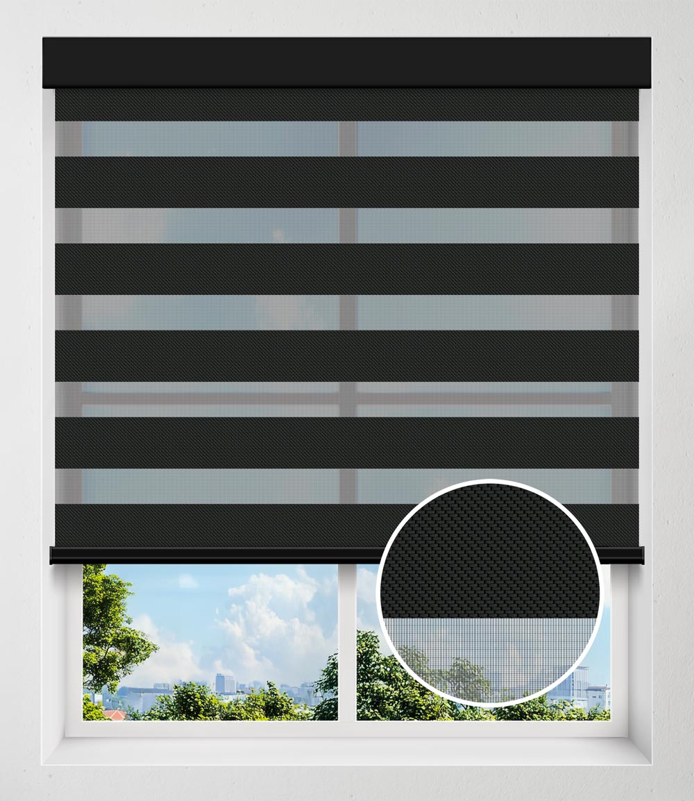 LUMEN BLACK SHEER DARKENING - BLACK