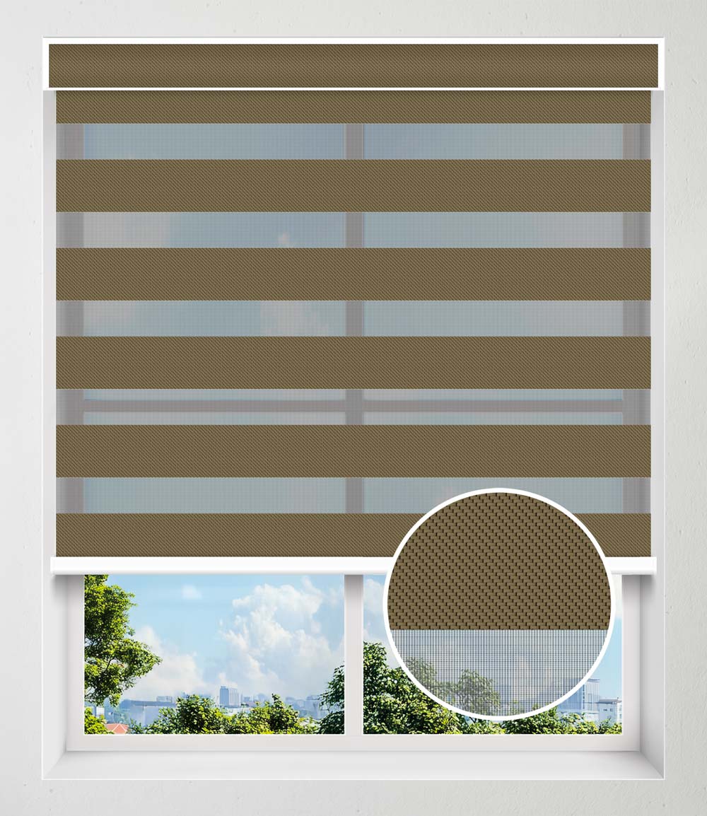 LUMEN BLACK SHEER DARKENING - BROWN