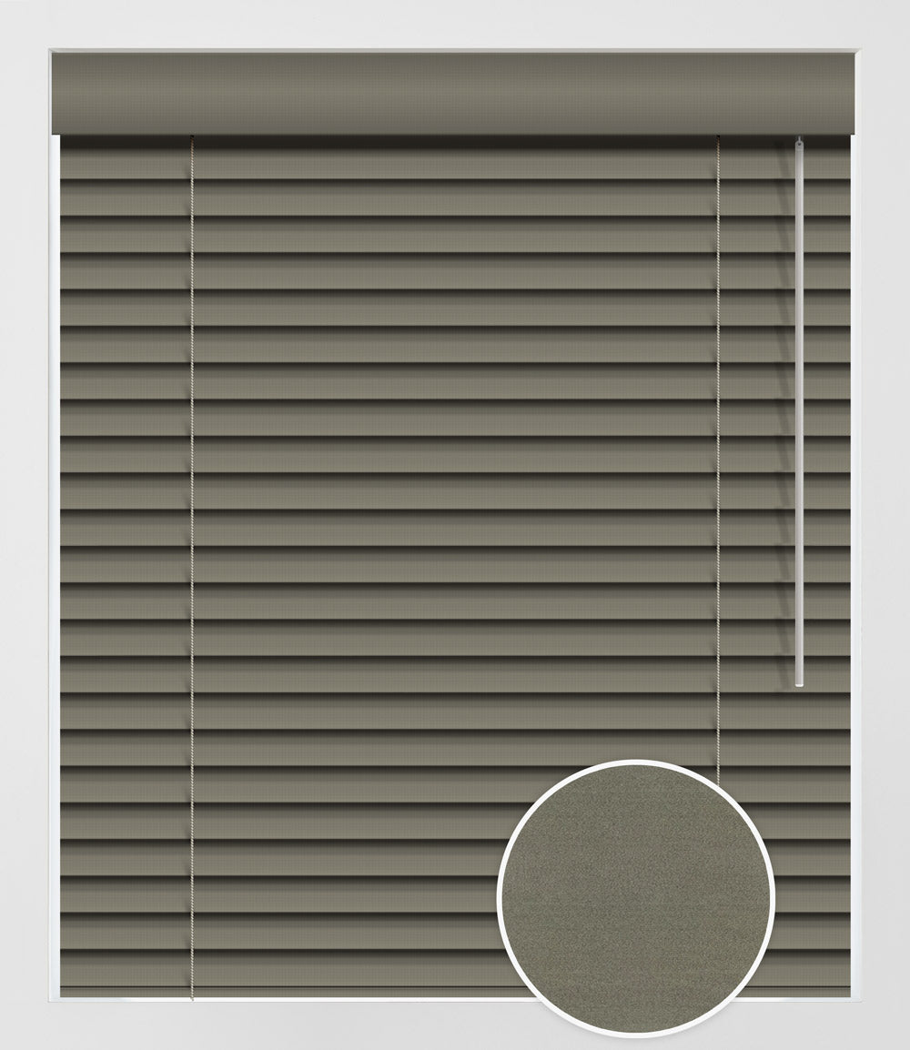 FAUX WOOD NATURA 2'' - DARK GREY