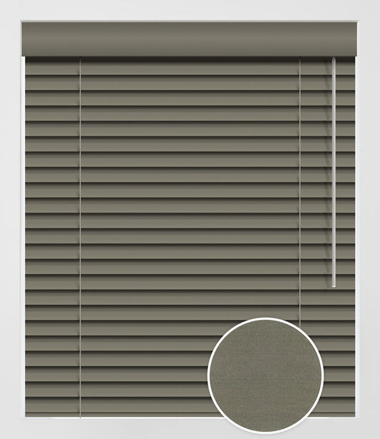 FAUX WOOD NATURA 2'' - DARK GREY