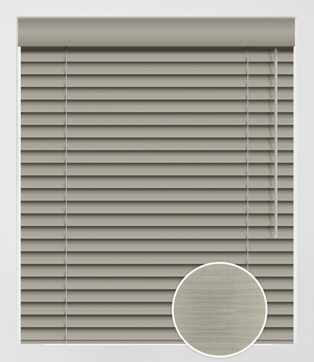 FAUX WOOD NATURA 2'' - LIGHT GREY