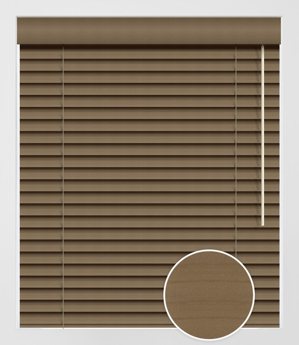 FAUX WOOD NATURA 2'' - MOKA