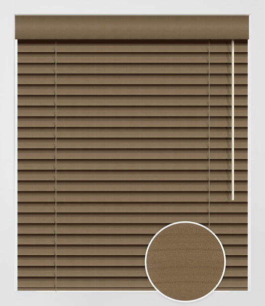 FAUX WOOD NATURA 2'' - MOKA
