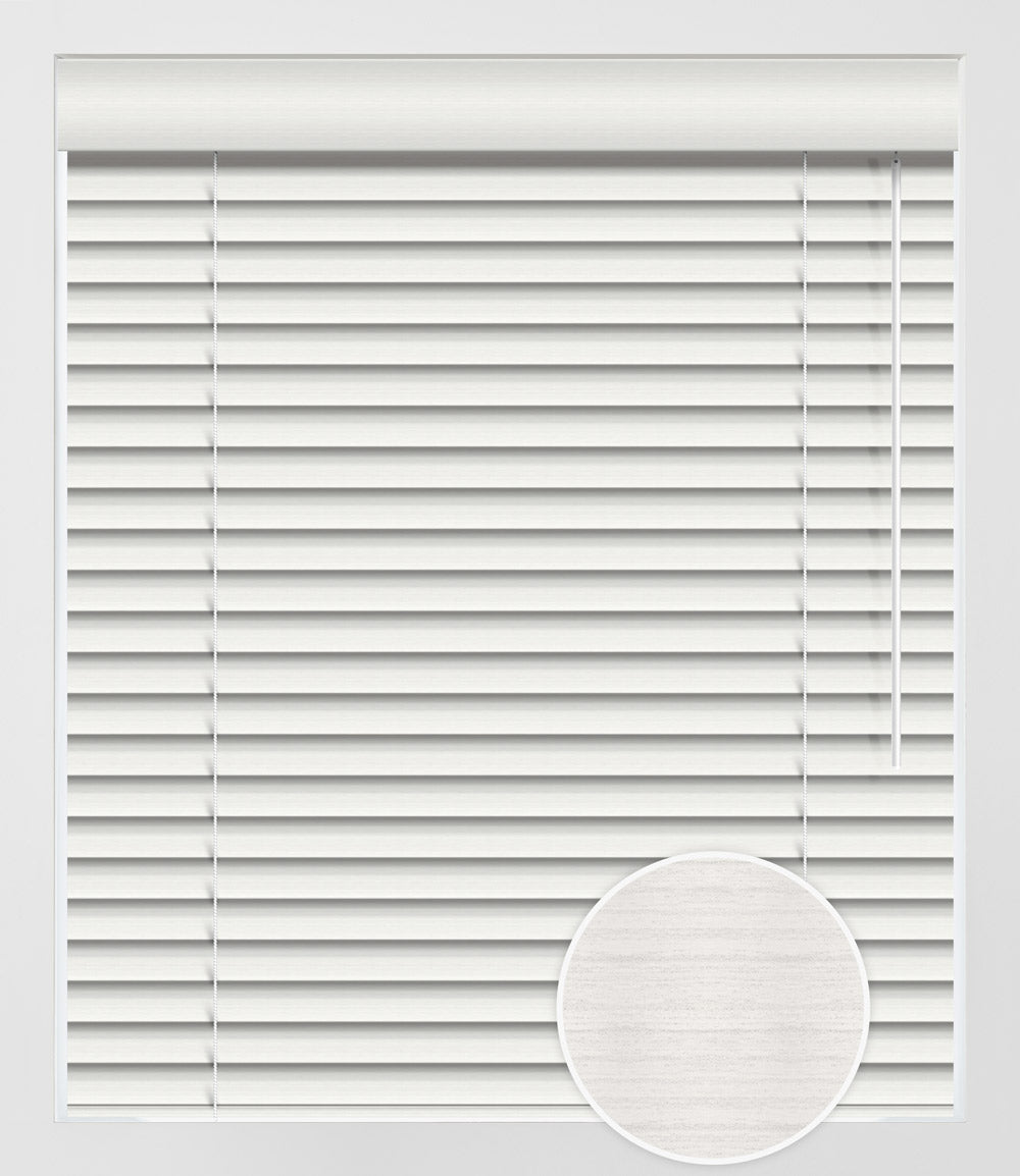 FAUX WOOD NATURA 2'' - WHITE