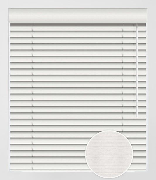 FAUX WOOD NATURA 2'' - WHITE
