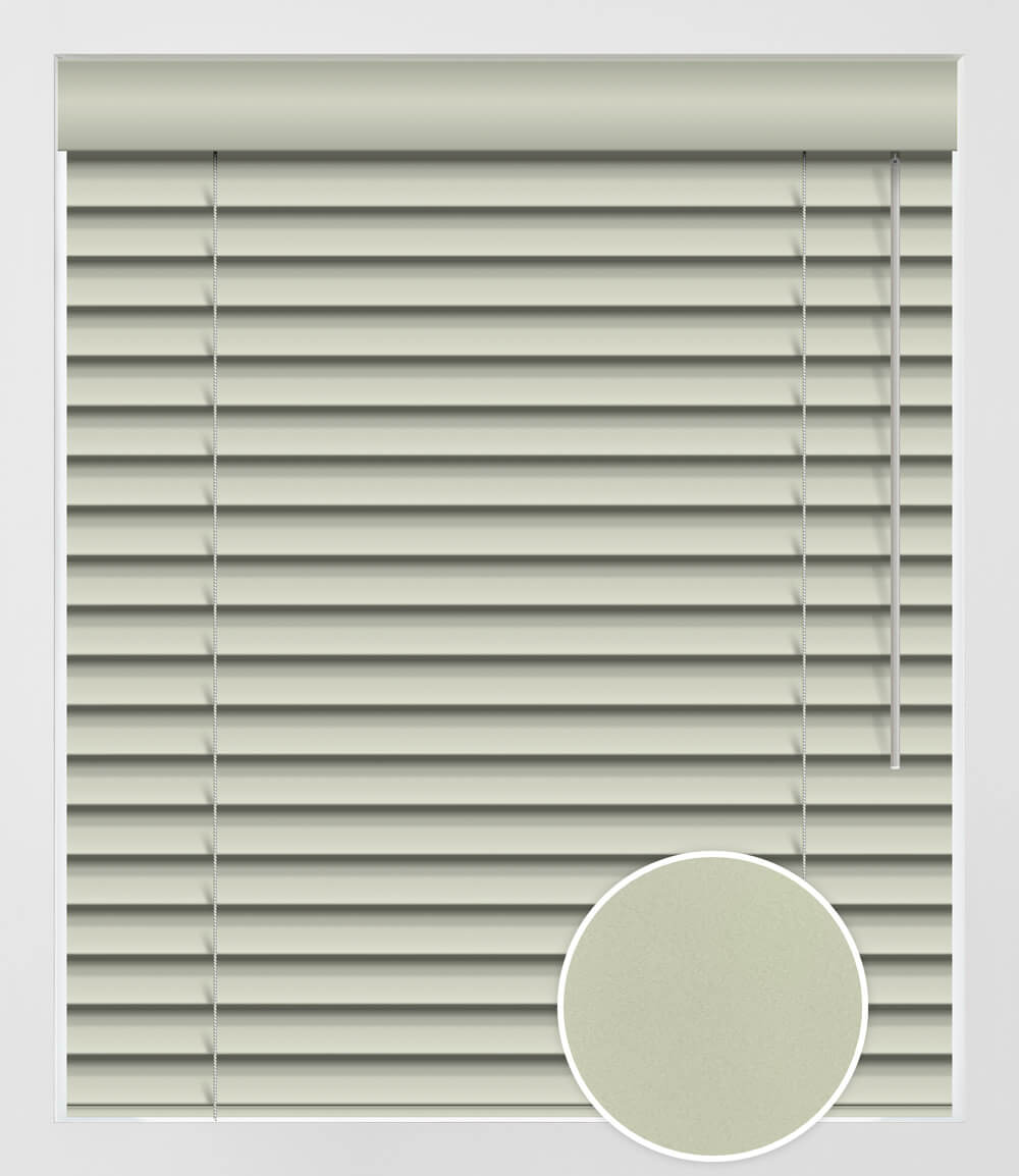 FAUX-WOOD UNI-TONE 2.5'' - LIGHT GREY