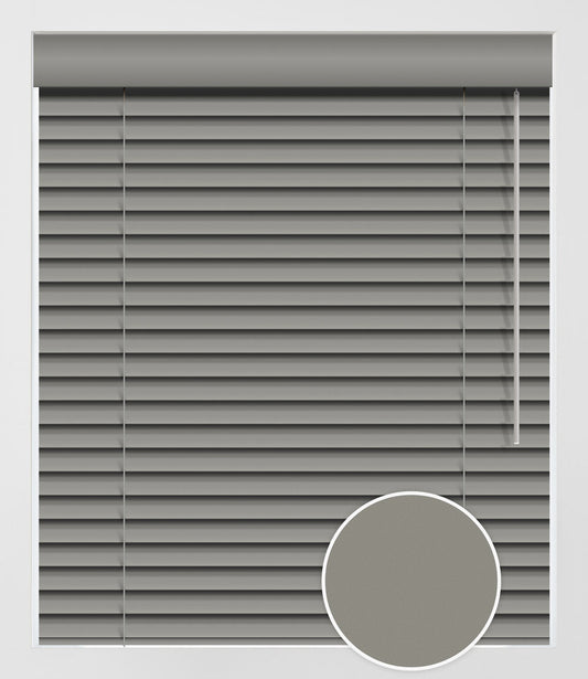 FAUX WOOD UNI-TONE 2'' - GREY