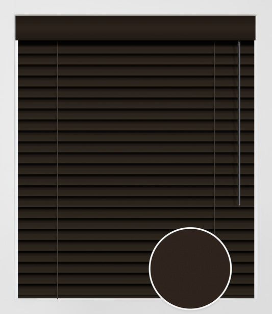 FAUX WOOD UNI-TONE 2'' - EBONY