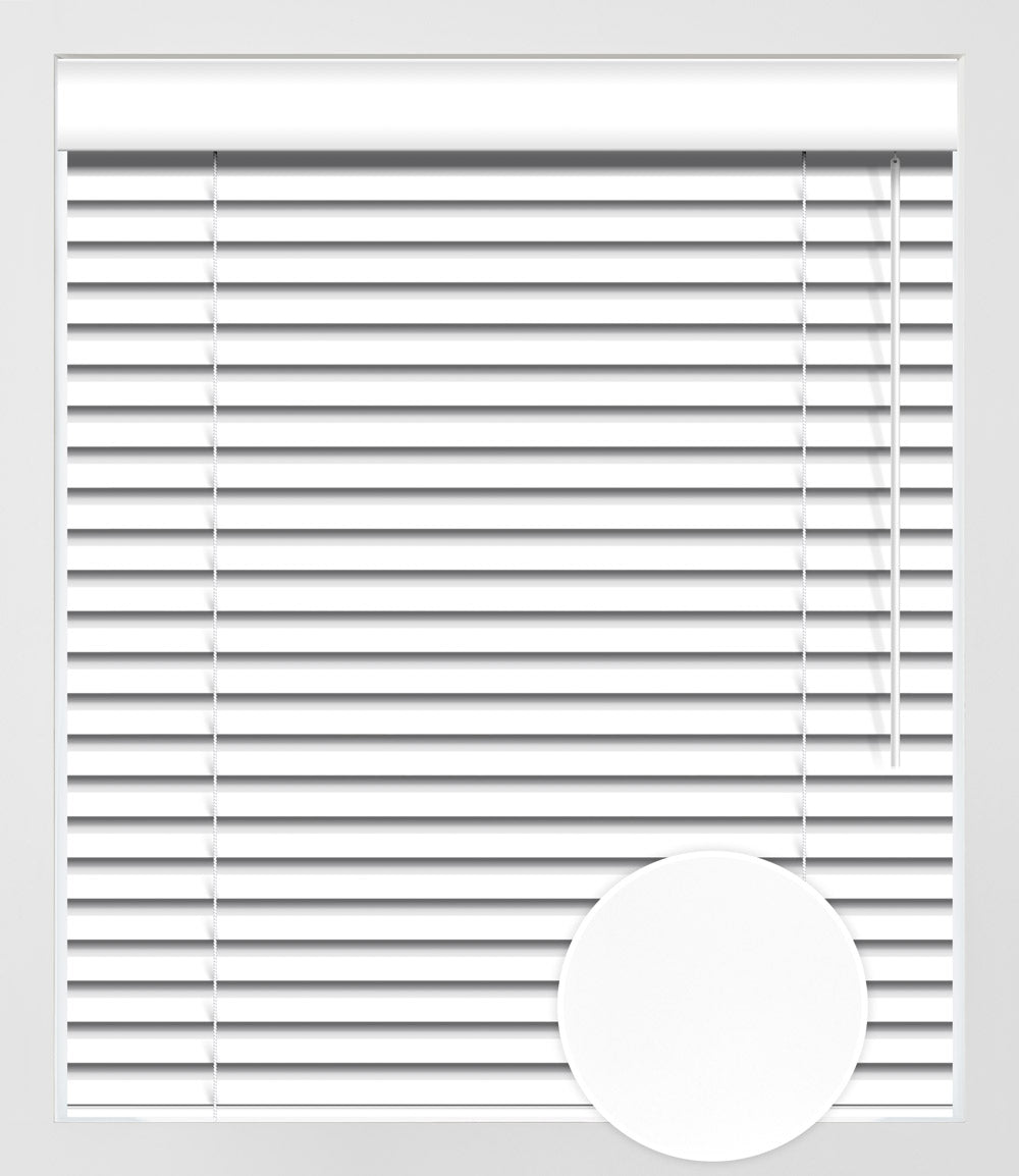 FAUX WOOD UNI-TONE 2'' - ICE WHITE