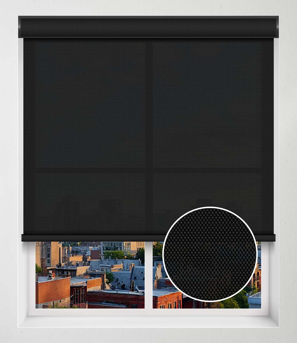 SOLAR SCREEN 1% - EBONY
