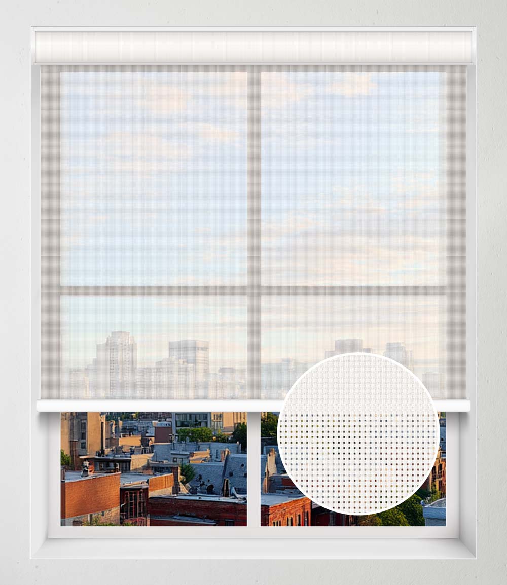 SOLAR SCREEN 5% NO-DRILL - IVORY