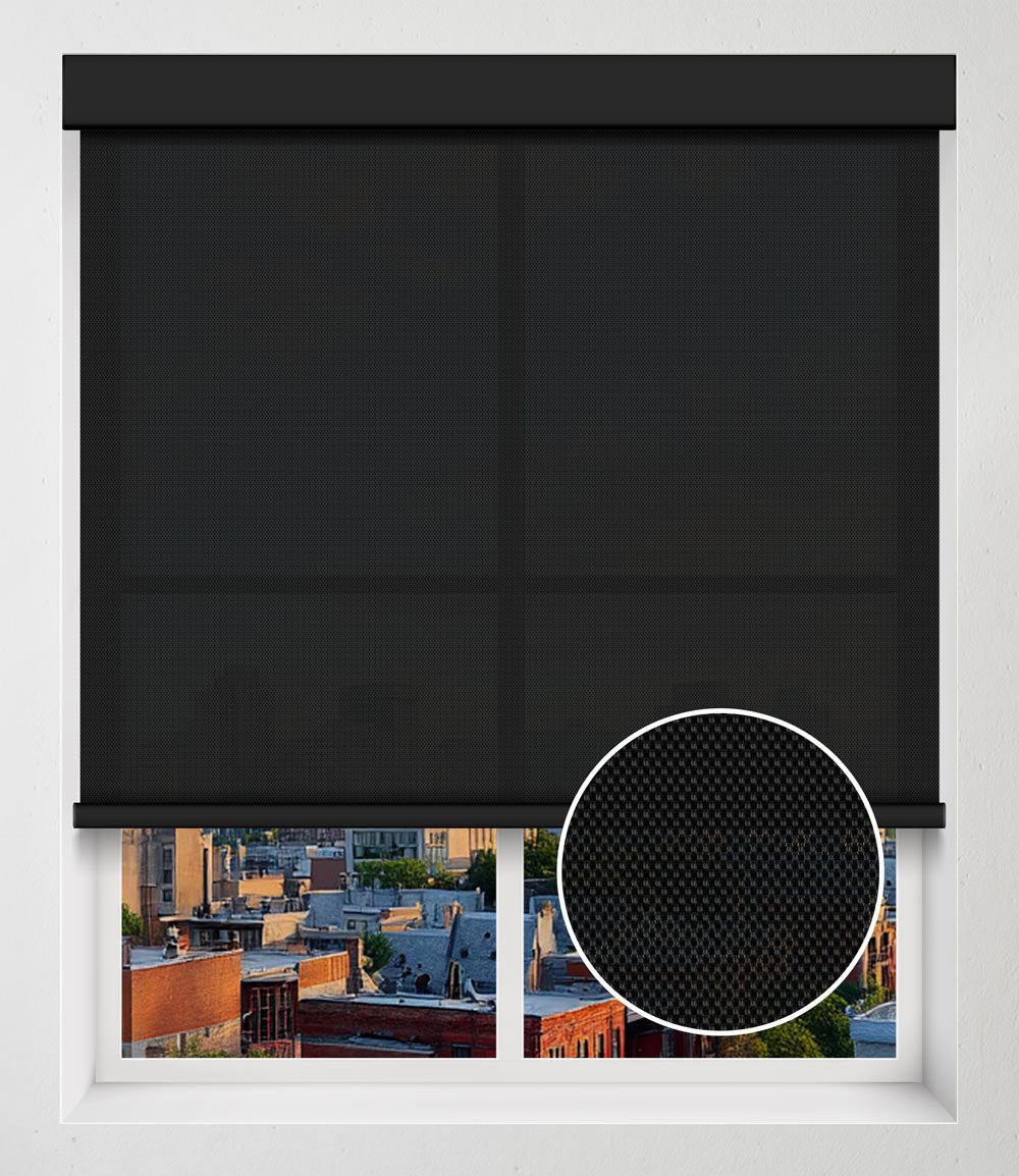 SOLAR SCREEN 1% - EBONY