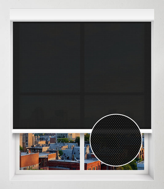 SOLAR SCREEN 1% NO-DRILL - EBONY
