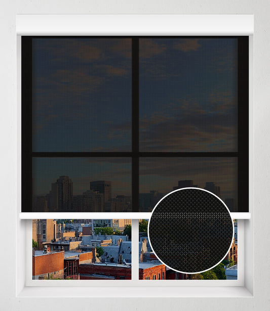 SOLAR SCREEN 5% NO-DRILL - EBONY