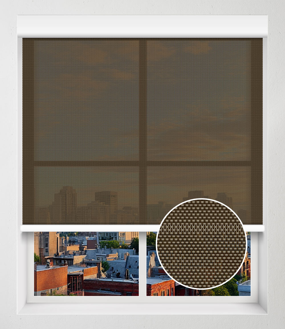 SOLAR SCREEN 6% NO-DRILL - BROWN