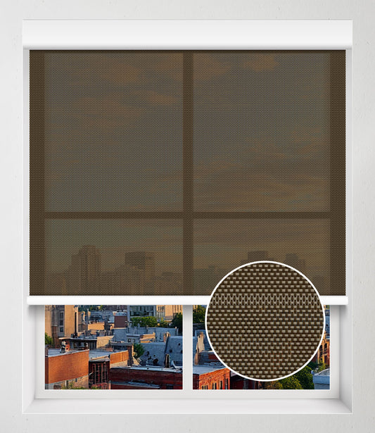 SOLAR SCREEN 6% NO-DRILL - BROWN
