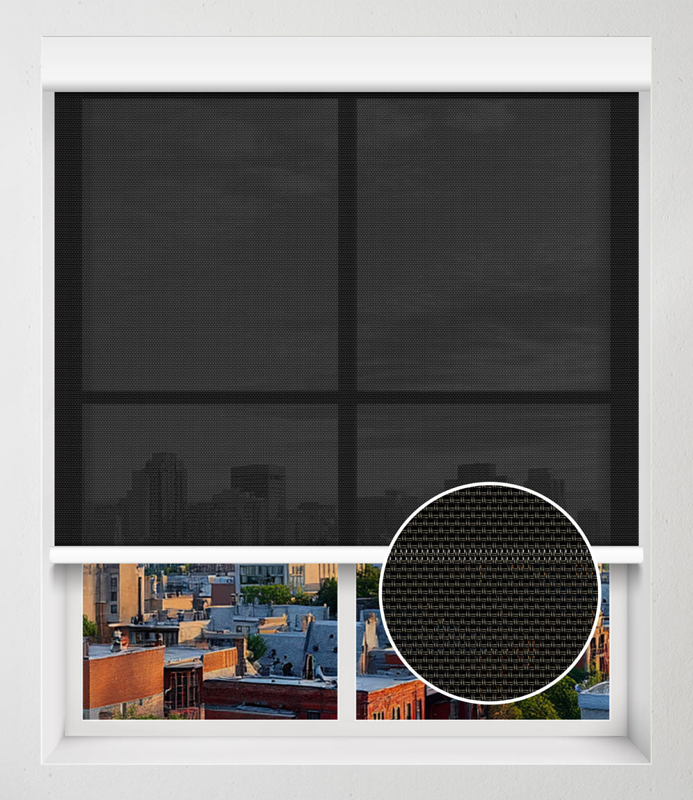 SOLAR SCREEN 6% NO-DRILL - BLACK
